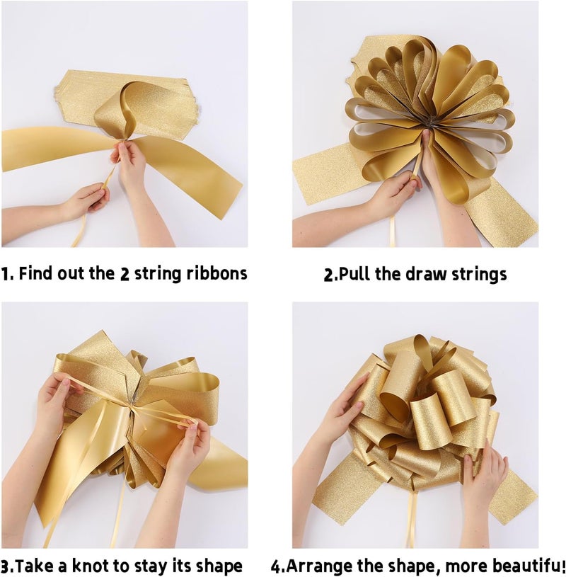 HCHENBOW 14 Inch Big Red Bow,1Pcs Big Bow for Present,Big Gift Bow for Appliances,Bikes,Table Decorations and Party Events Decoration - Image 3